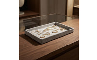 Velvet Jewelry Tray Textured Surface Rectangular Jewelry Tray Accessory Storage Gray Scratch Protection
