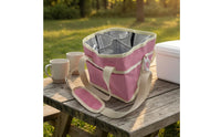Structured Insulated Bottle Carrier Bag Front Pocket Divided Bottle Carrier Bag