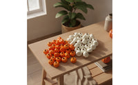 48 Pieces Mini Artificial Pumpkins Glossy Mini Faux Pumpkins Small Decorations for Window Displays, Table Centerpieces