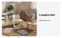Child-Safe Design Peanut Shaped Table and Chair Set Polished Edges Adjustable Height Kids Desk Set Sturdy Construction Height Adjustable Toddler Desk Easy to Clean for Toddlers, Preschoolers, Kindergarten, Preschool, Daycare, Classroom