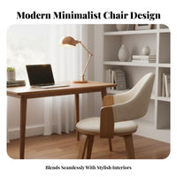 Removable and cleanable Cover Upholstered Wooden rotate Chair sturdy Wood Frame Wheelless rotate Chair with Wooden Legs Easy to Clean Household Seating Ergonomic Backrest for Students, Home Office Workers, Homeowners, Dining Room, Bedroom, Reception Area