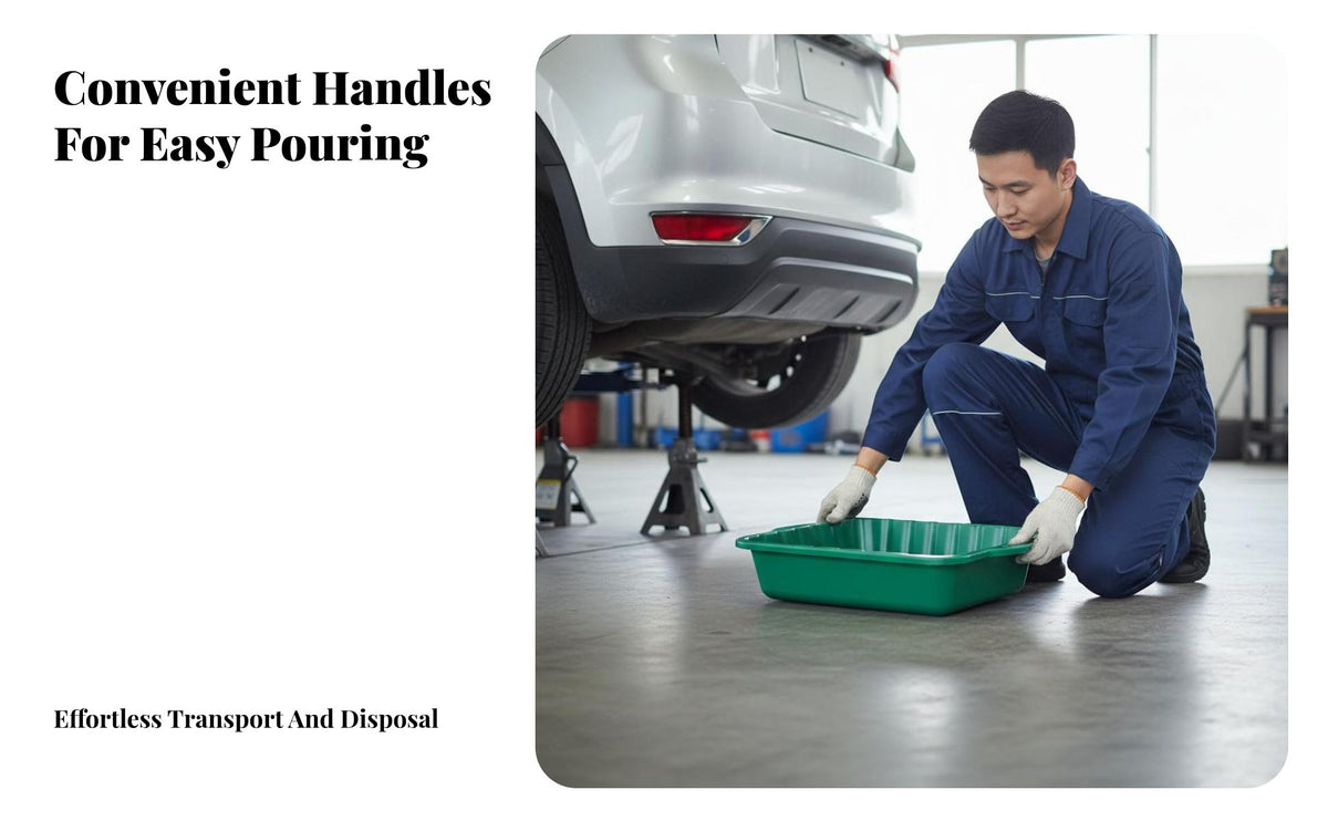 Oil Drain Simple to Clean to Clean Large Capacity Oil Collect Pan Reusable Automotive Drip Tray for Mechanics, Home Mechanics, Auto Repair Shop