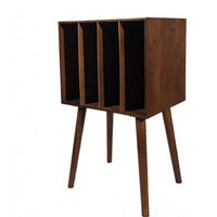Vinyl Album Storage Rack Vintage Design Vinyl Album Storage Cabinet for Study