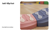 Physical Skills Development Sensory Balance Path Non-Slip Design Balance Beam Stepping Stone Set Endless Configurations Modular Stepping Blocks Lightweight & Portable for Toddlers, Preschoolers, Kindergarten, Outdoor, Playroom