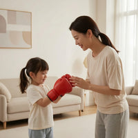 Slip-on Boxing Gloves Glossy Padded Multi-Layered for Sparring, Beginners, Kids