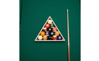 Professional Grade Solid Wood 8-Ball Rack Long-Lasting Pool Ball Triangle Rack Polished Finish Game Room Equipment Universal Fit for Bar