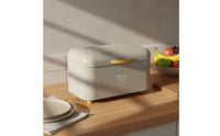 Raised Feet Metal Bread Box Lid Design Lidded Bread Box Easy to Clean Rust Resistant for Entryway