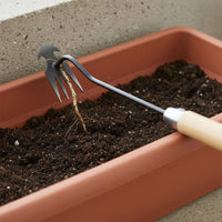 Weeding Rake Hoe Multi-Functional Manual Invasive Growth Remover Stainless Metal Garden Base Puller for Gardeners