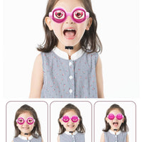 Funny Pull String Eye Glasses Lightweight Blinking Eye Glasses Long-Lasting Plastic for Teens, Kids