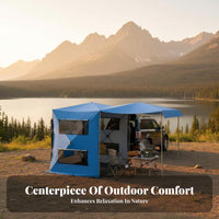 Automatic Quick Unfolding Expandable Car Rear Tent Easy Setup Ssun Expandable Tent Portable Tailgate Shelter Sun Protection for Campers, Road Trippers, Families, Tailgating, Picnics, Beach, Fishing