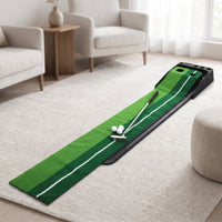 Indoor Golf Putting Practice Aid Portable Putting Mat with Cup Openings Smooth Practice Cup Non-Skid for Beginners