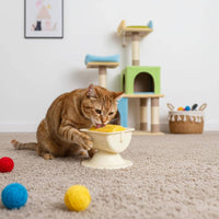 Wobbling Licking Bowl Boredom Reliever Feline Licking Bowl Spill-Resistant