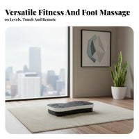 Wireless Controller Control Vibration Plate Machine & Toning Whole Body Vibration Platform Adjustable Speed Settings Body Shaker Machine Anti-Slip Surface for Home Users, Beginners, Adults, Living Room, Office