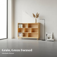 Japanese design Lowsilhouette lattice shelving unit liberatedstanding Design Open Cube Shelving Unit adaptable Combination Display Shelf Easy Assembly for Book Lovers, Students, Homeowners, Living Room, Home Office, Bedroom