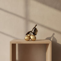 Lemon Ornament with Branch Three-Dimensional Lemon Ornament Compact Figurine for Desktop