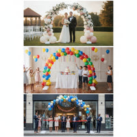 Balloon Arch Stand Kit Double-Layer Balloon Arch Frame Kit Sturdy Decorations for Weddings, Birthday Parties