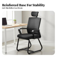 Adjustable Height Rolling Mesh Chair Swivel Function Rolling Mesh Seat Ergonomic Design Seating Furniture Support for Office Workers, Students, Adults, Study Room, Bedroom