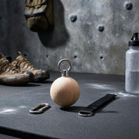 Smooth Finish Wood Grip Ball Ergonomic Pull-up Grip Ball Easy to Install Pull up Handles Sweat Absorbing
