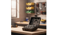 Star Socket Socket Set 14-Piece Female Star-Shaped Socket Set Tool Chrome Portable for Mechanics, Automotive Repair, Garage