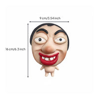 Quick Rebound Squishy Face Toy Stress Relief Rubber Face Squishy Soft Texture Press Doll Cute Design for Desk