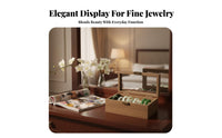 Clear View Lid Bangle Storage Box Dust-Proof Multi-Slot Bangle Holder Space-Saving Design for Retail Display