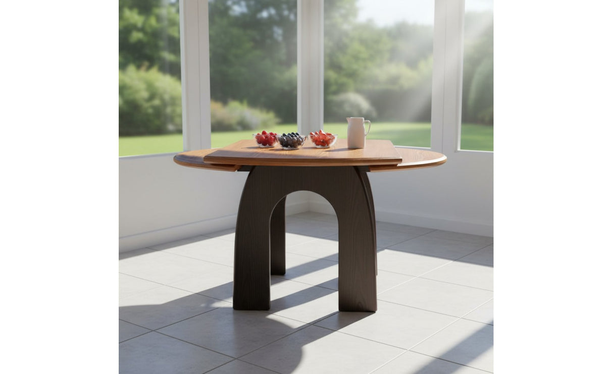 French Vintage Design Ash Wood Dining Table Chairs Scratch Resistant Solid Wood Dining Set for Small Apartment Dwellers, Kitchen