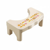 Anti-Slip Design Toilet Squatting Stool Ergonomic Posture Support Bathroom Accessory Strong Load-Bearing Footrest Easy to Clean for Pregnant Women, Children, Health-Conscious Indivitwo-Parts, Restroom, Home