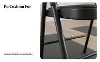 Foldable Iyengar Mind-Body Practice Chair Rust-Proof Iyengar Auxiliary Chair Space-Saving Metal Exercise Stool Portable for Beginners, Seniors, Home Gym