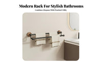 DrillTool-Tool-Less Installation Suction Mount Bar Multi-Purpose Single Towel Bar Heavy-Duty Bathroom Hardware Matte Black Finish for Renters, Homeowners, DIY Enthusiasts, Washroom, Laundry Room, Kitchen, Entryway