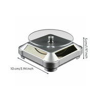 Multi Functional Solar Rotating Display Stand Solar Turntable Display Base 360 Degree Rotating Turntable for Livestreamers, Sellers, Livestream, Market Stall