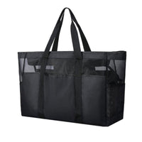Mesh Tote Bag Large Capacity Mesh Coastal Tote Lightweight for Pool, Gym