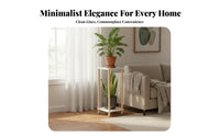 Floor-Standing 2-Tier Planter Rack Minimalist aesthetic Tiered Plant Stand Space-Saving Home Decoration adaptable Use for Homeowners, Apartment Dwellers, Office Workers, Living Room, Indoor, Balcony, Bedroom