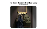 Over-the-Door Organizer hardwaretoolno-drill Installation hanger Rack High Load Capacity for Homeowners