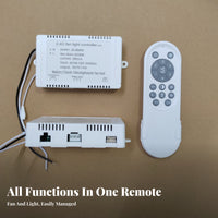 Easy Installation Home Accessory Ceiling Fan Controller Set Wired Ceiling Fan Light Controller Control White