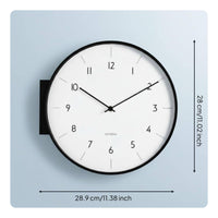 Double Sided Corner Timepiece Non Ticking Double Sided Wall Timepiece Easy To