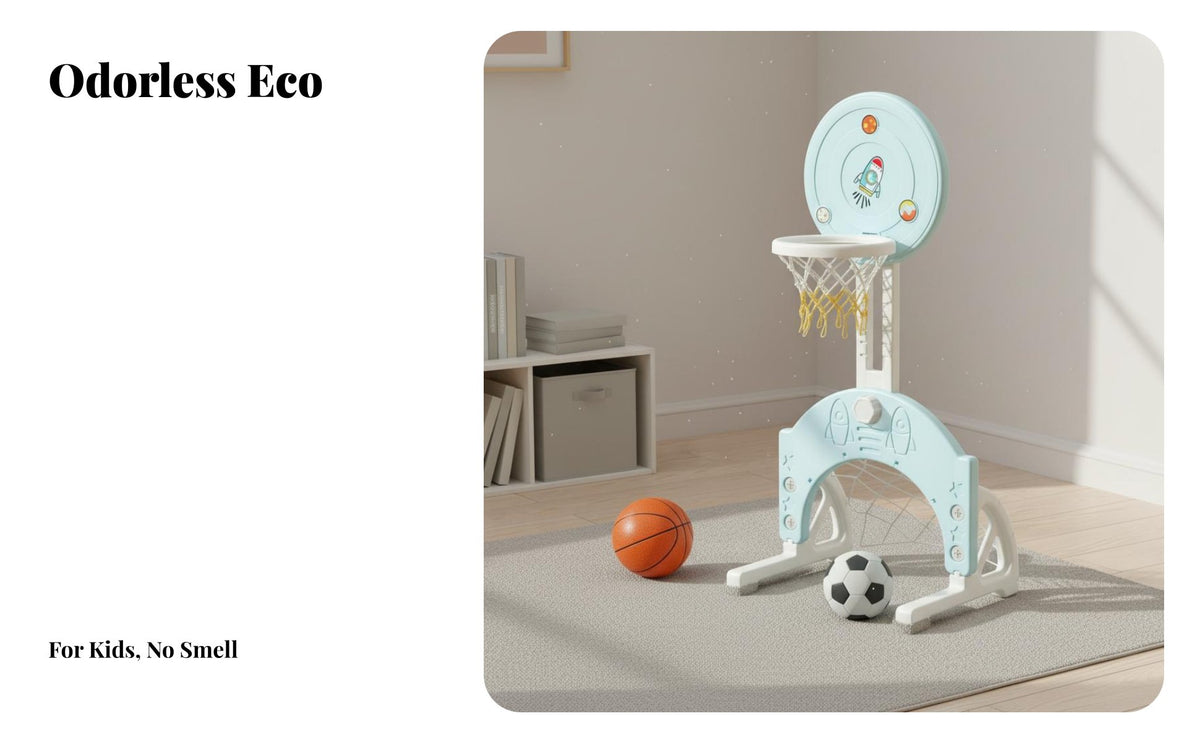 Young Child Hoop Sport Hoop Kicking Game Net Improves Hand-Vision Coordination Hoop Sport Hoop and Kicking Game Net Combo