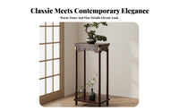 Chinese Design Plant Stand Multi-Function Chinese Design Flower Pot Holder Solid Wood Fish Tank Stand for Living Room, Balcony, Entryway