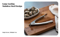 Stainless Steel Clam Separate Er Multi-Functional Clam Separate Er Tool Multifunctional Seafood Separate Er Multipurpose