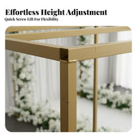 Square Wedding Arch Stable Structure Square Flower Arch Reusable Metal Backdrop Frame for Florists