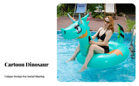 Foldable Green Dragon Inflatable Ing Inflatable Oversized Design Inflatable Dragon Pool Inflatable Leak-Proof for Adults, Teenagers