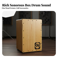 Trip Percussion Box Portable Wooden Percussion Instrument Small Size Percussion Instrument for Beginners, Music Lovers