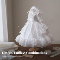 Doll Dress BJD Dress Set Cute Maid Design Doll Outfit for Hobbyists