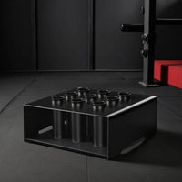 Barbell Stand with 9 Holes Heavy Duty Barbell Storage Rack Space Efficient Fitness Equipment for Weightlifters