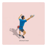 3 Pieces Fine Craftsmanship 1:64 Scale Climbing Figure Lifelike Details Climbing Figures Hand-Painted Tiny Miniature Scene People Collectible for Model Railway