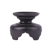 Handmade Chinese Design Candle Ornament Vintage Design Tealight Base Home Decoration for Meditation Space, Desktop