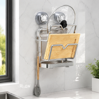 pot lid and cutting board rack