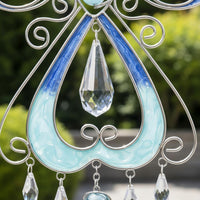 Angel Wind Chime Elegant Design Metal Angel Suncatcher Long-Lasting for Garden