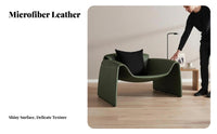 Italian Minimalist Aesthetic claw-formShaped Armchair signature design Accent Chair distinctive outline Seating Furniture Sculptural Form for Interior Designers, Apartment Dwellers, Living Room, Lounge Area, perusing alcove, Small Spaces