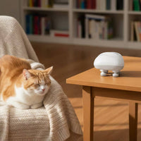 360° Rotating Electric Feline Head Massager Deep Kneading Massage Automatic Pet Scalp Massager Low Noise for Cats, Dogs