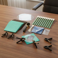 28 Pieces All-in-One Trading Card Cleaning Kit Easy to Use Card Maintenance Accessories Set Collector Grade for Collectors, Tabletop, Display Case